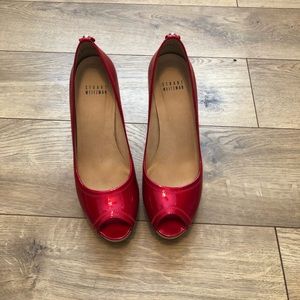 Red Stuart Weitzman Heel.